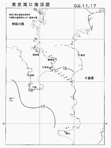 東京湾口海況図(2002/11/17)