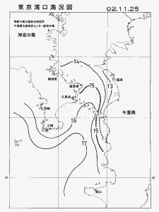 東京湾口海況図(2002/11/25)