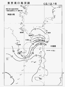 東京湾口海況図(2002/12/16)