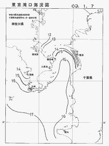 東京湾口海況図(2003/01/07)
