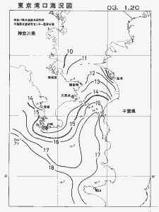 東京湾口海況図(2003/01/20)