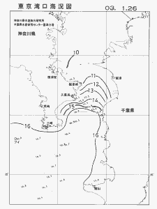 東京湾口海況図(2003/01/26)