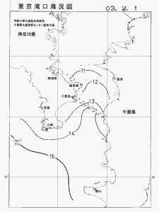 東京湾口海況図(2003/02/01)