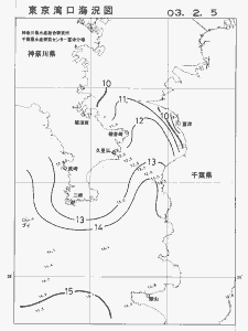 東京湾口海況図(2003/02/05)