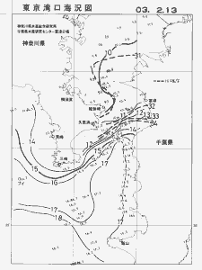 東京湾口海況図(2003/02/13)