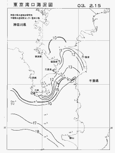 東京湾口海況図(2003/02/15)