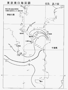 東京湾口海況図(2003/02/19)