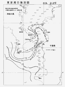 東京湾口海況図(2003/02/25)