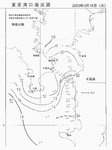 東京湾口海況図(2003/03/18)