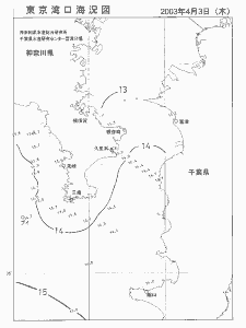東京湾口海況図(2003/04/03)
