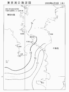 東京湾口海況図(2003/04/09)