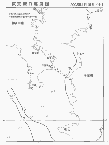 東京湾口海況図(2003/04/19)