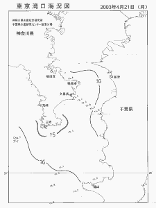東京湾口海況図(2003/04/21)