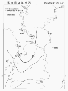 東京湾口海況図(2003/04/23)