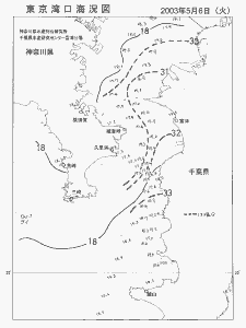 東京湾口海況図(2003/05/06)