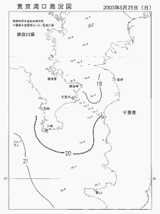東京湾口海況図(2003/05/25)