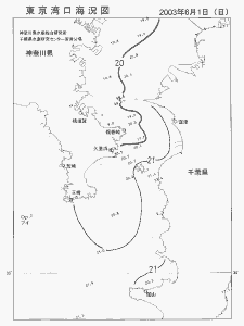 東京湾口海況図(2003/06/01)