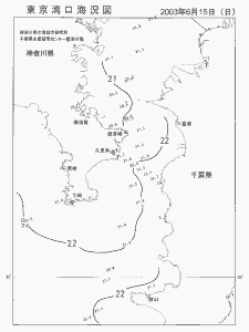 東京湾口海況図(2003/06/15)