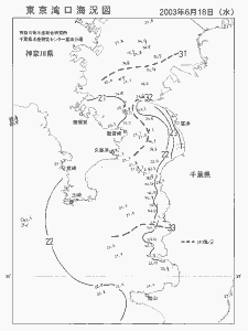 東京湾口海況図(2003/06/18)