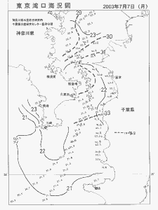 東京湾口海況図(2003/07/07)