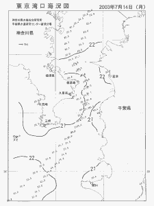 東京湾口海況図(2003/07/14)