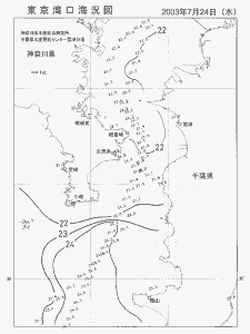 東京湾口海況図(2003/07/24)