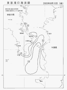 東京湾口海況図(2003/08/15)