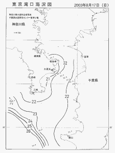 東京湾口海況図(2003/08/17)