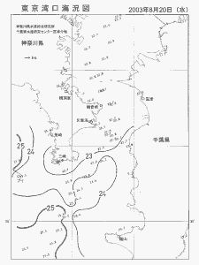 東京湾口海況図(2003/08/20)