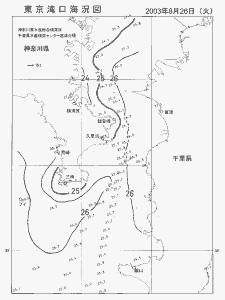 東京湾口海況図(2003/08/26)