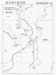 東京湾口海況図(2003/08/28)