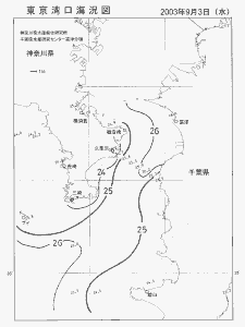 東京湾口海況図(2003/09/03)