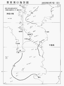 東京湾口海況図(2003/09/07)