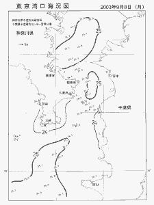 東京湾口海況図(2003/09/08)