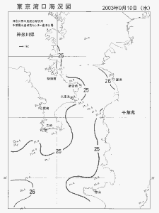 東京湾口海況図(2003/09/10)