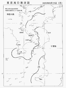東京湾口海況図(2003/09/15)