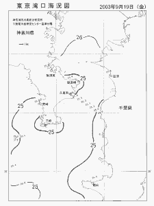 東京湾口海況図(2003/09/19)