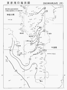 東京湾口海況図(2003/09/29)