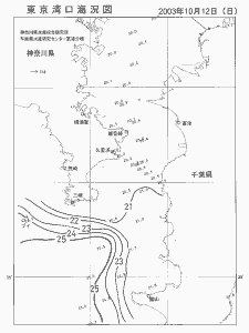 東京湾口海況図(2003/10/12)