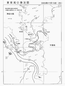 東京湾口海況図(2003/11/13)