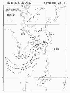 東京湾口海況図(2003/11/15)