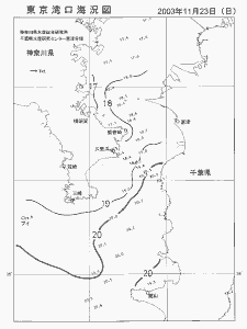 東京湾口海況図(2003/11/23)