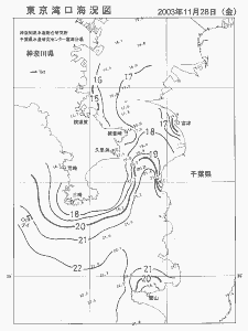 東京湾口海況図(2003/11/28)