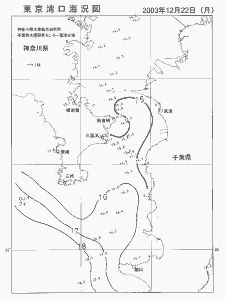 東京湾口海況図(2003/12/22)