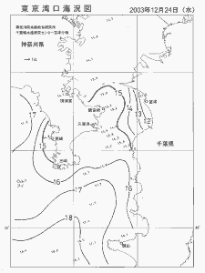 東京湾口海況図(2003/12/24)