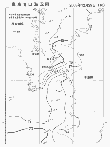 東京湾口海況図(2003/12/29)