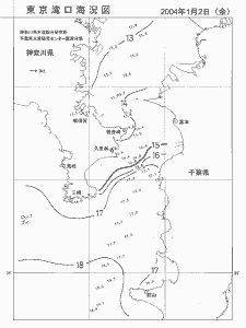 東京湾口海況図(2004/01/02)