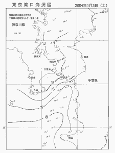東京湾口海況図(2004/01/03)