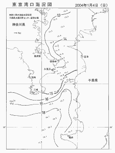 東京湾口海況図(2004/01/04)