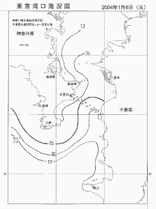 東京湾口海況図(2004/01/06)